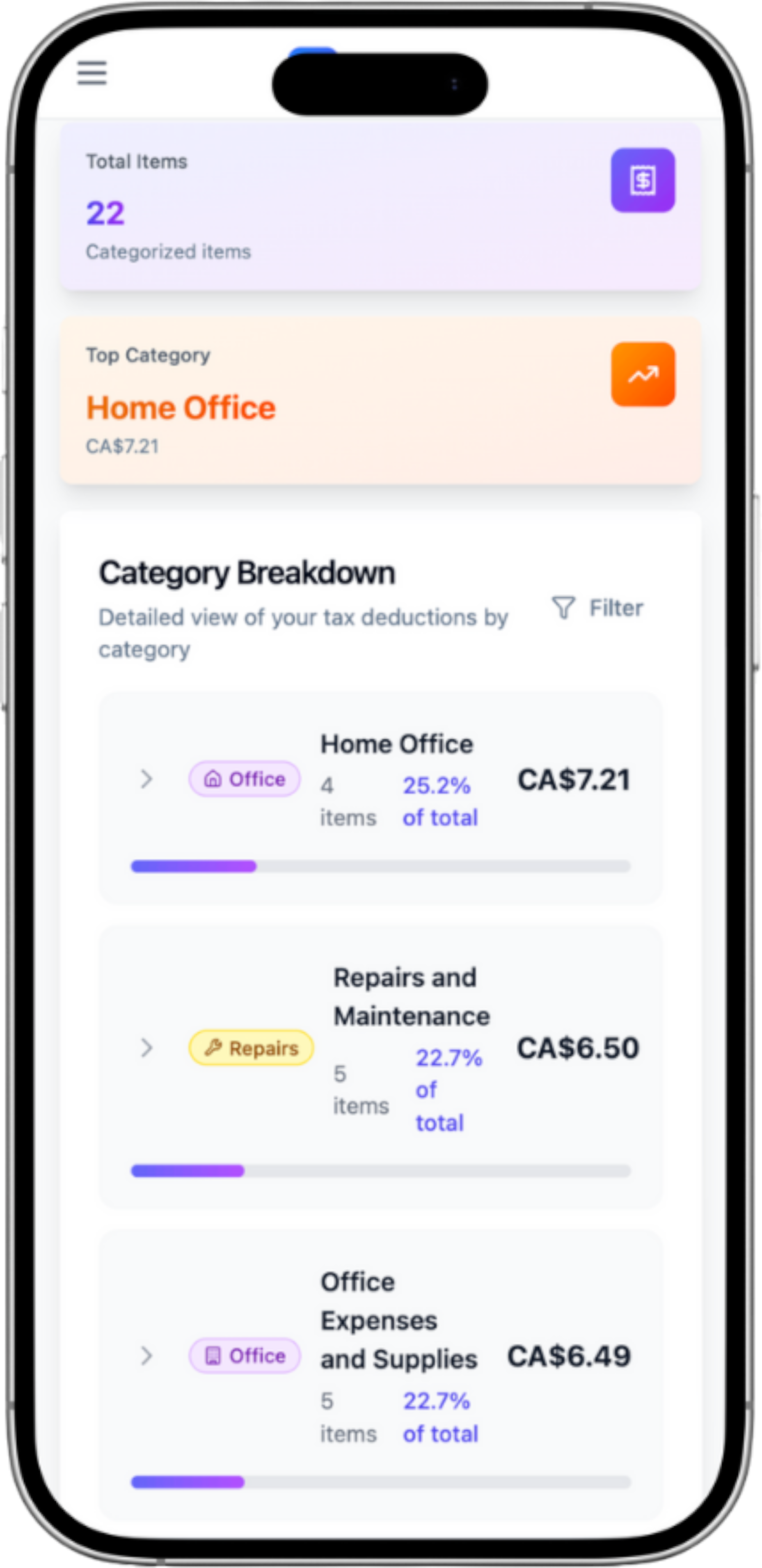 Receipt Scanning Feature